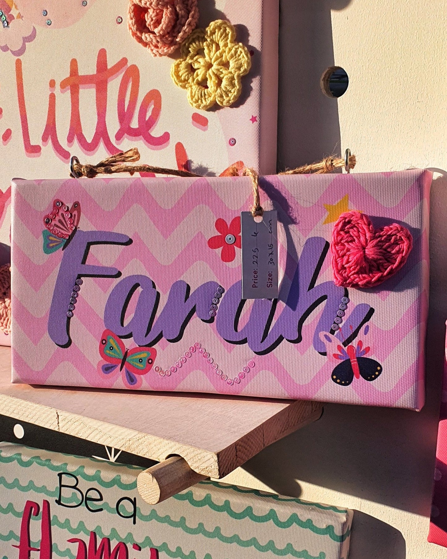 English Girl Name Customizable - Purple Writing