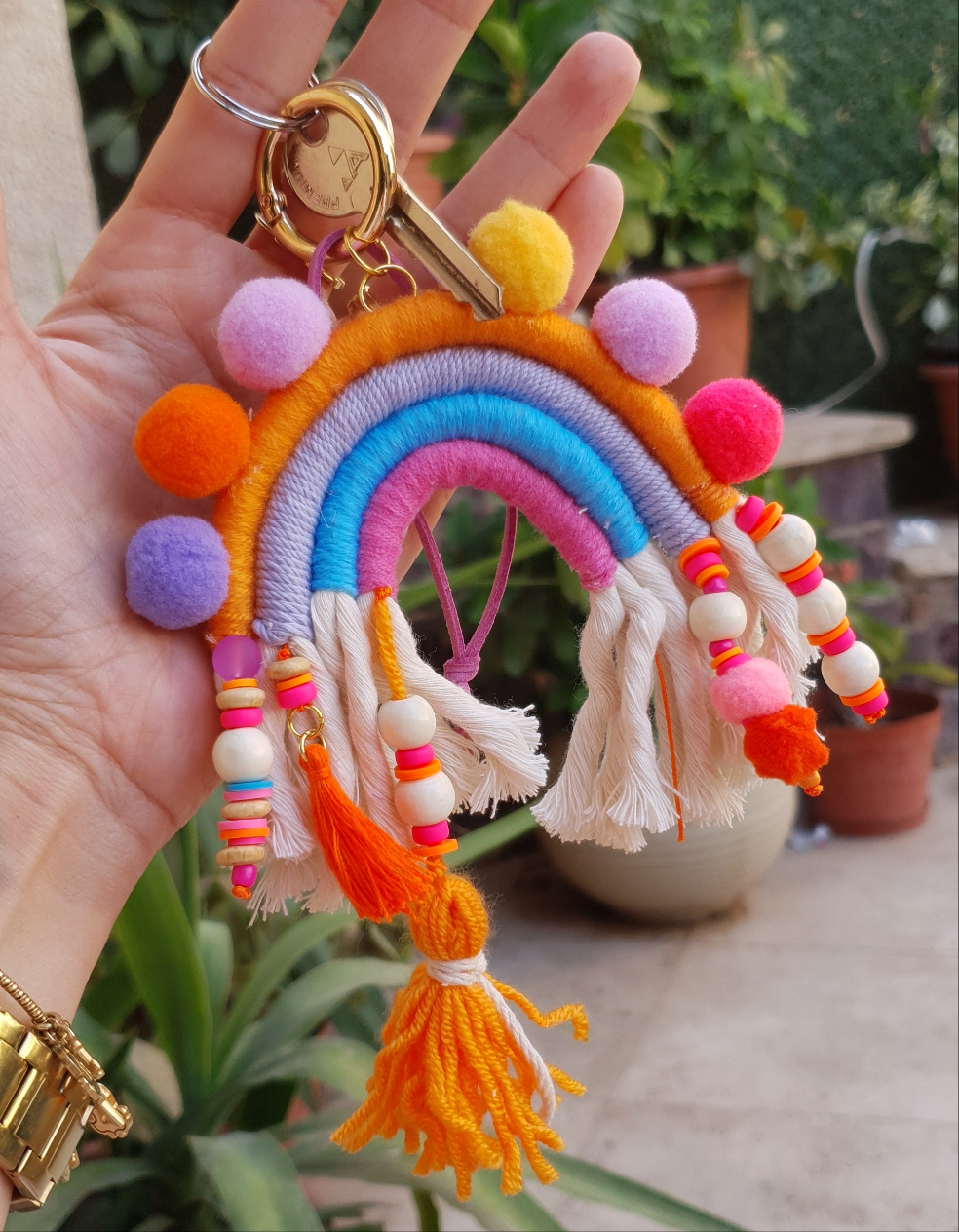 Popsy Charm - Orange×Purple Rainbow