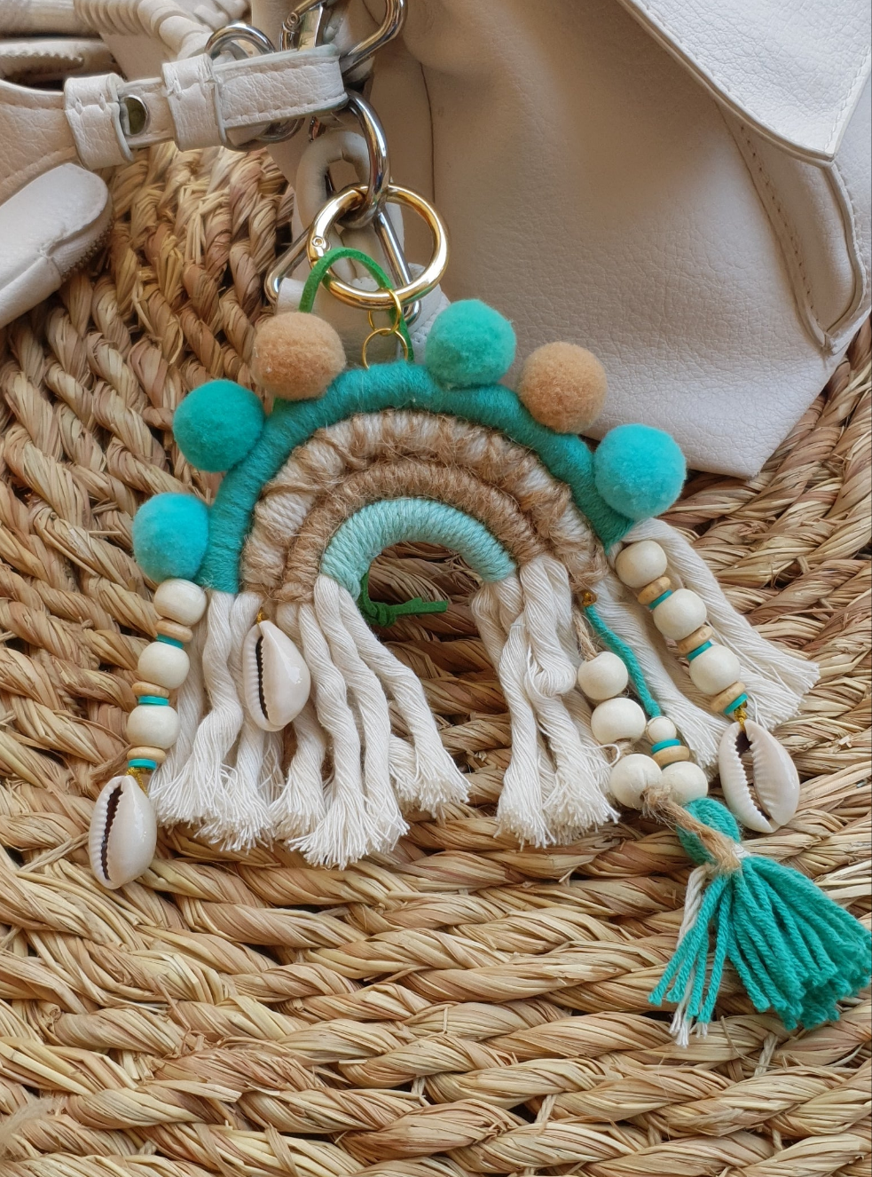 Popsy Charm - Mint Shells Rainbow