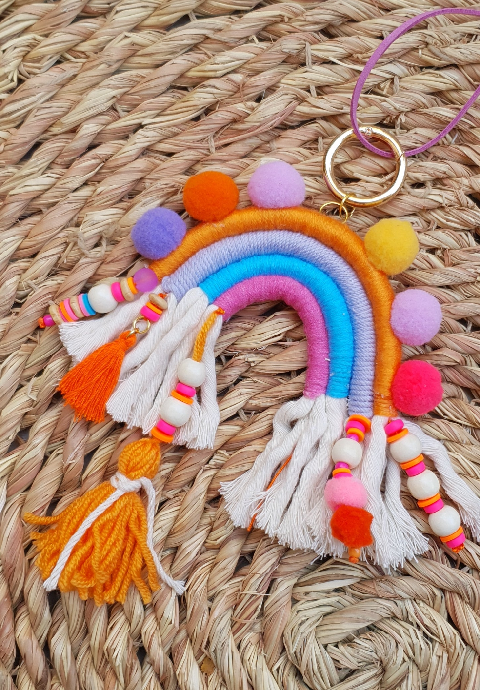 Popsy Charm - Orange×Purple Rainbow