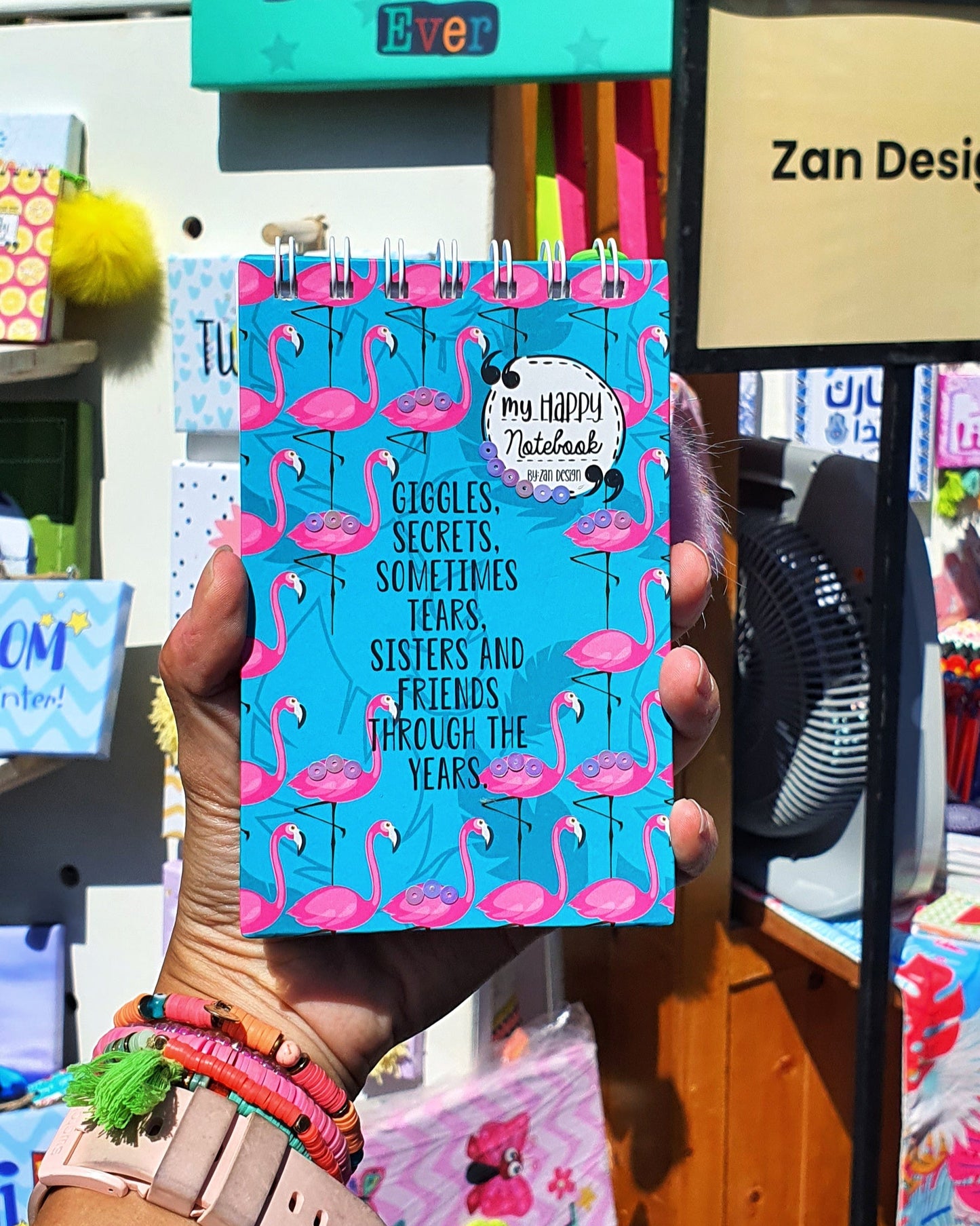 My Happy Notebook A6 - Flamingo