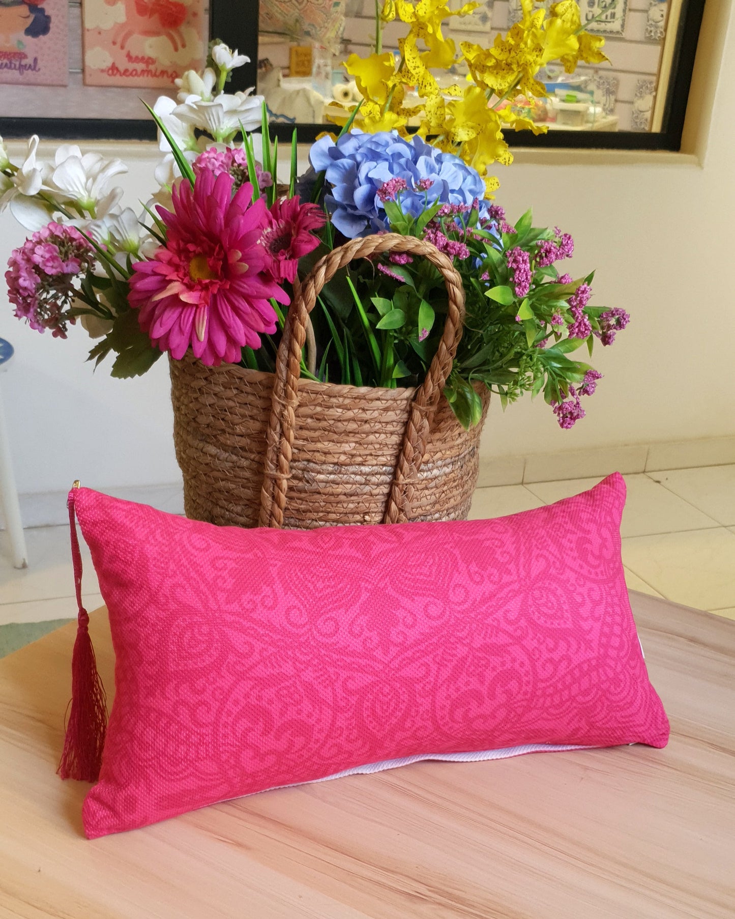 Pink Sensation Rectangle Cushion