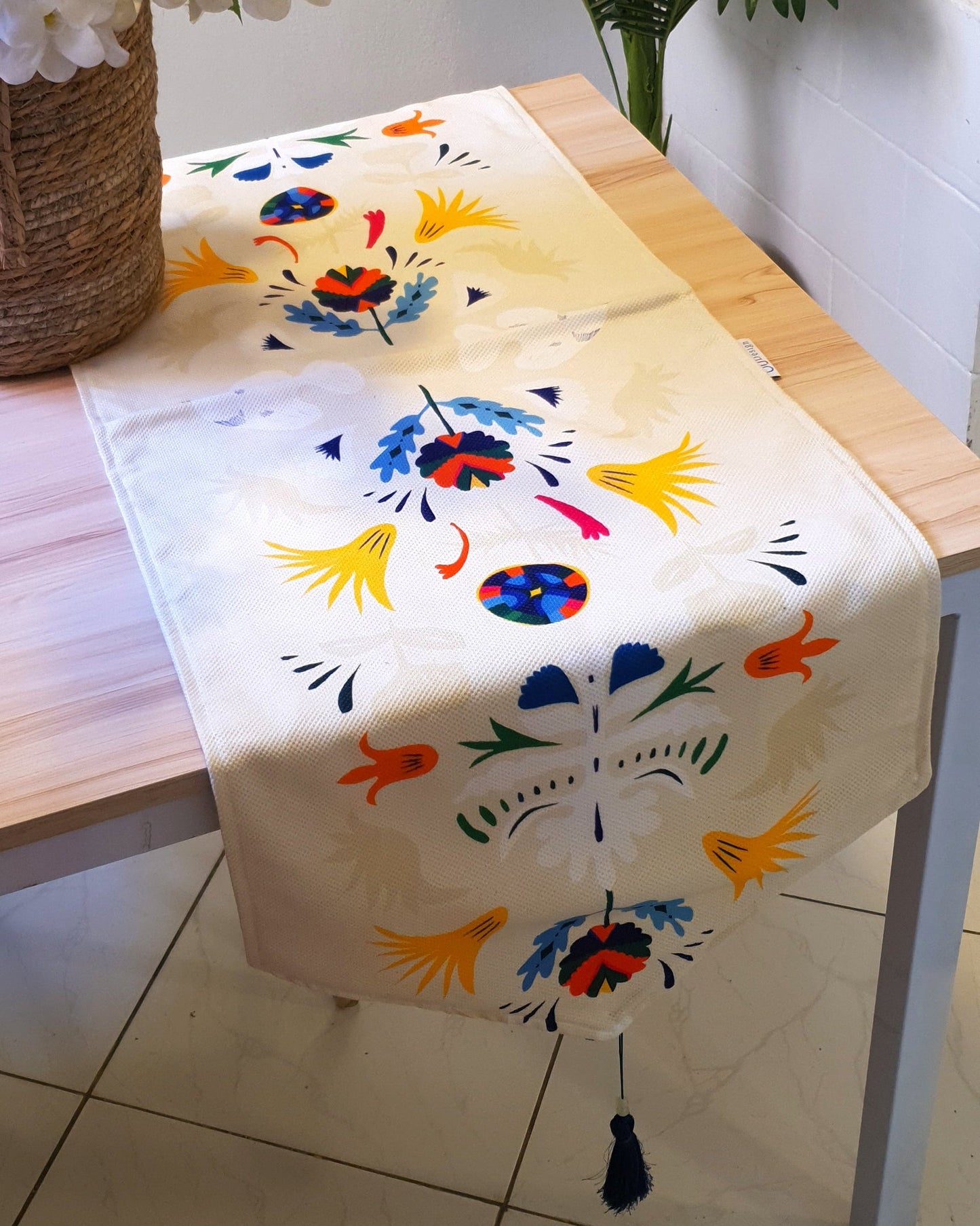 Suzani Yellow Runner