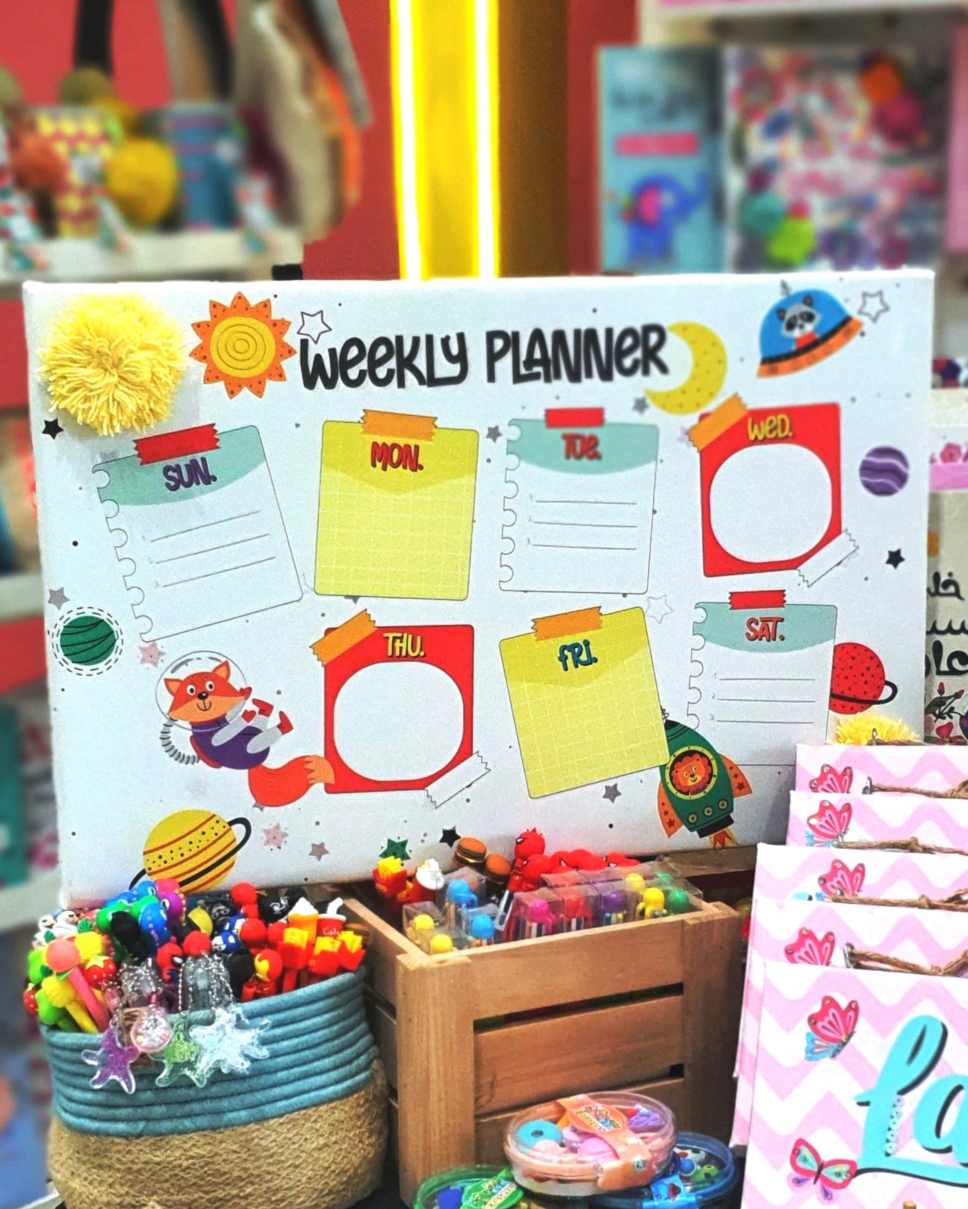 Weekly Planner - Space Animals