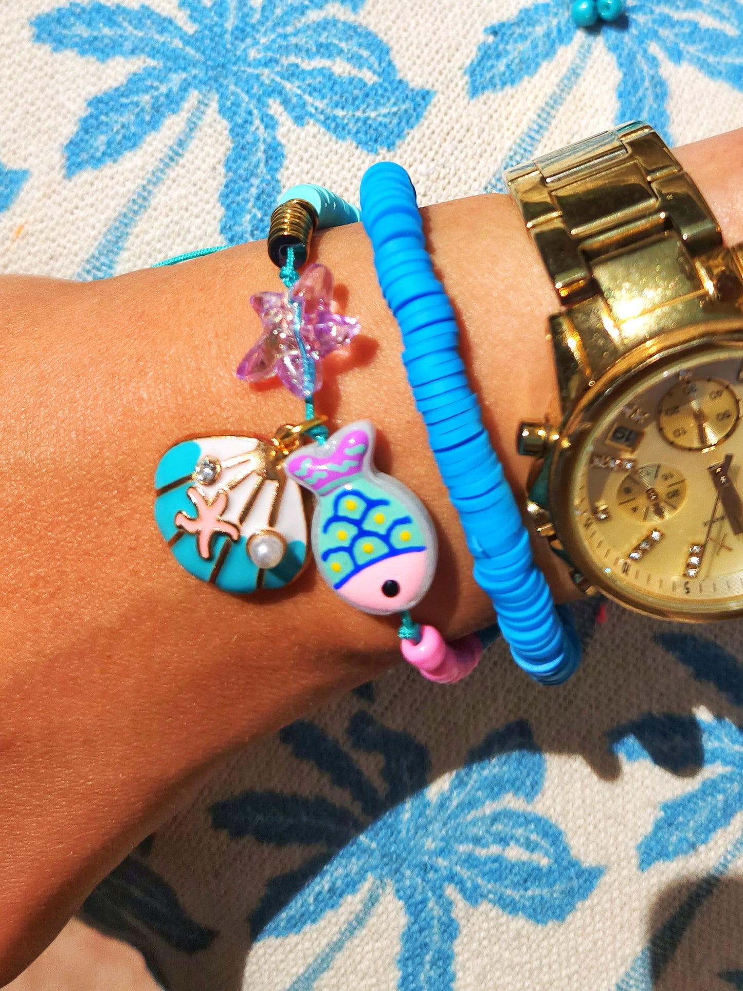 Ocean Blues Double Bracelet