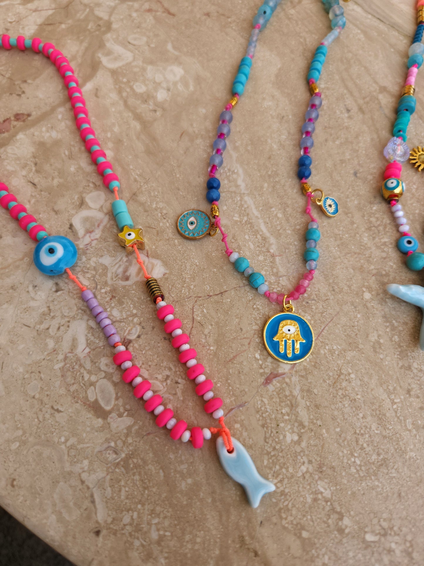 Pink x Turquize Necklace
