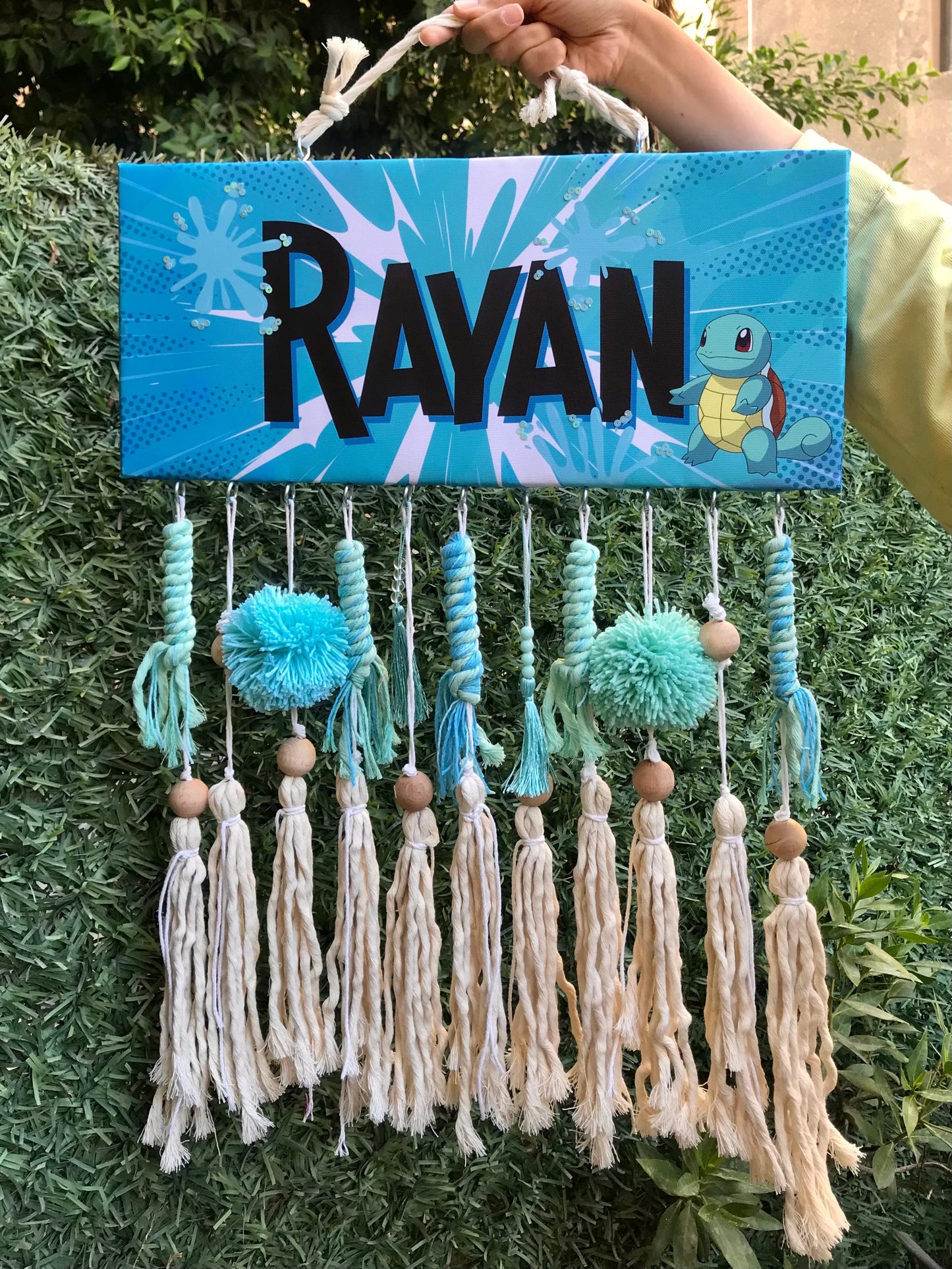 English Boy Name Customizable - Macrame Pokemon 2