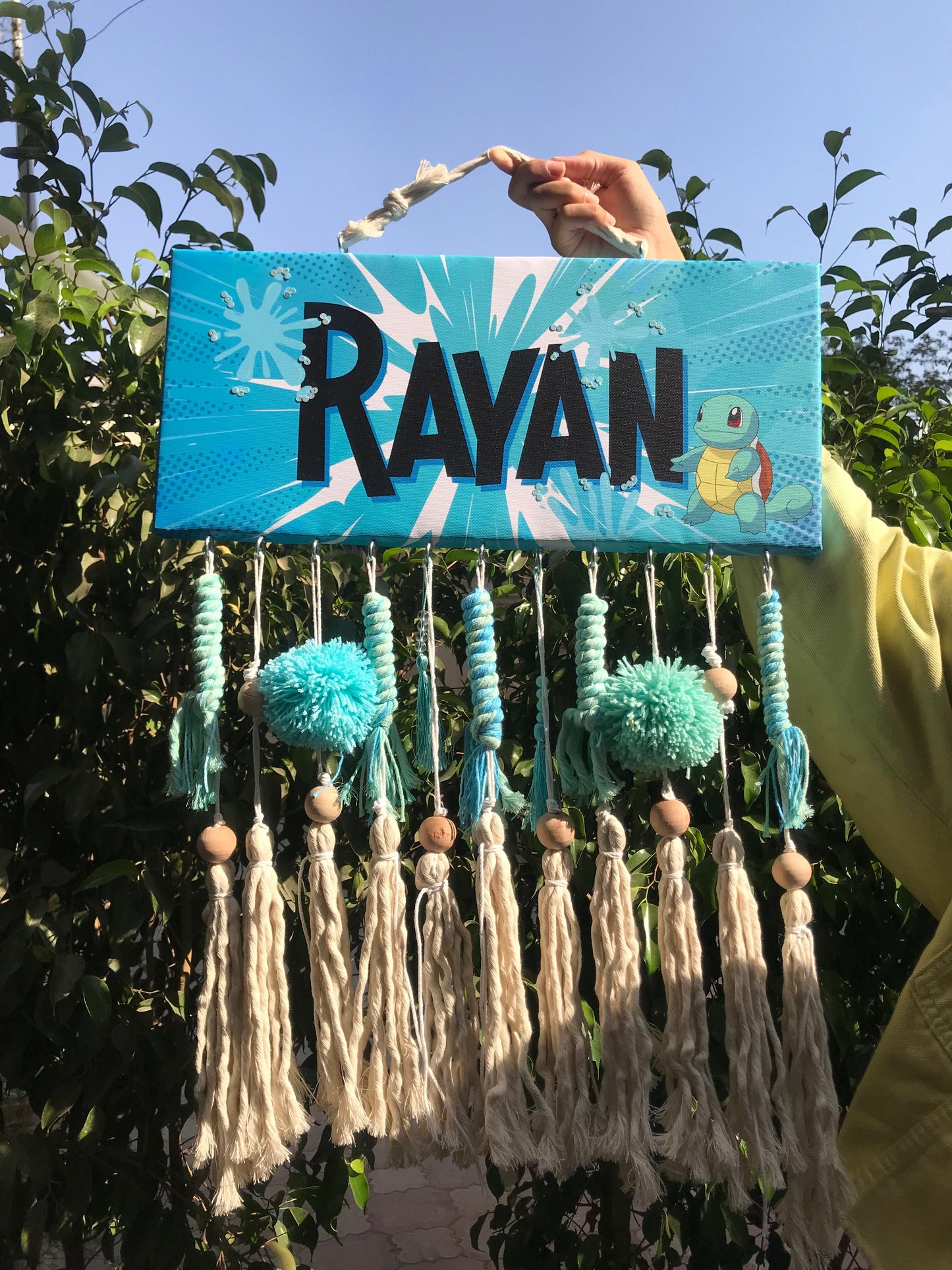 English Boy Name Customizable - Macrame Pokemon 2