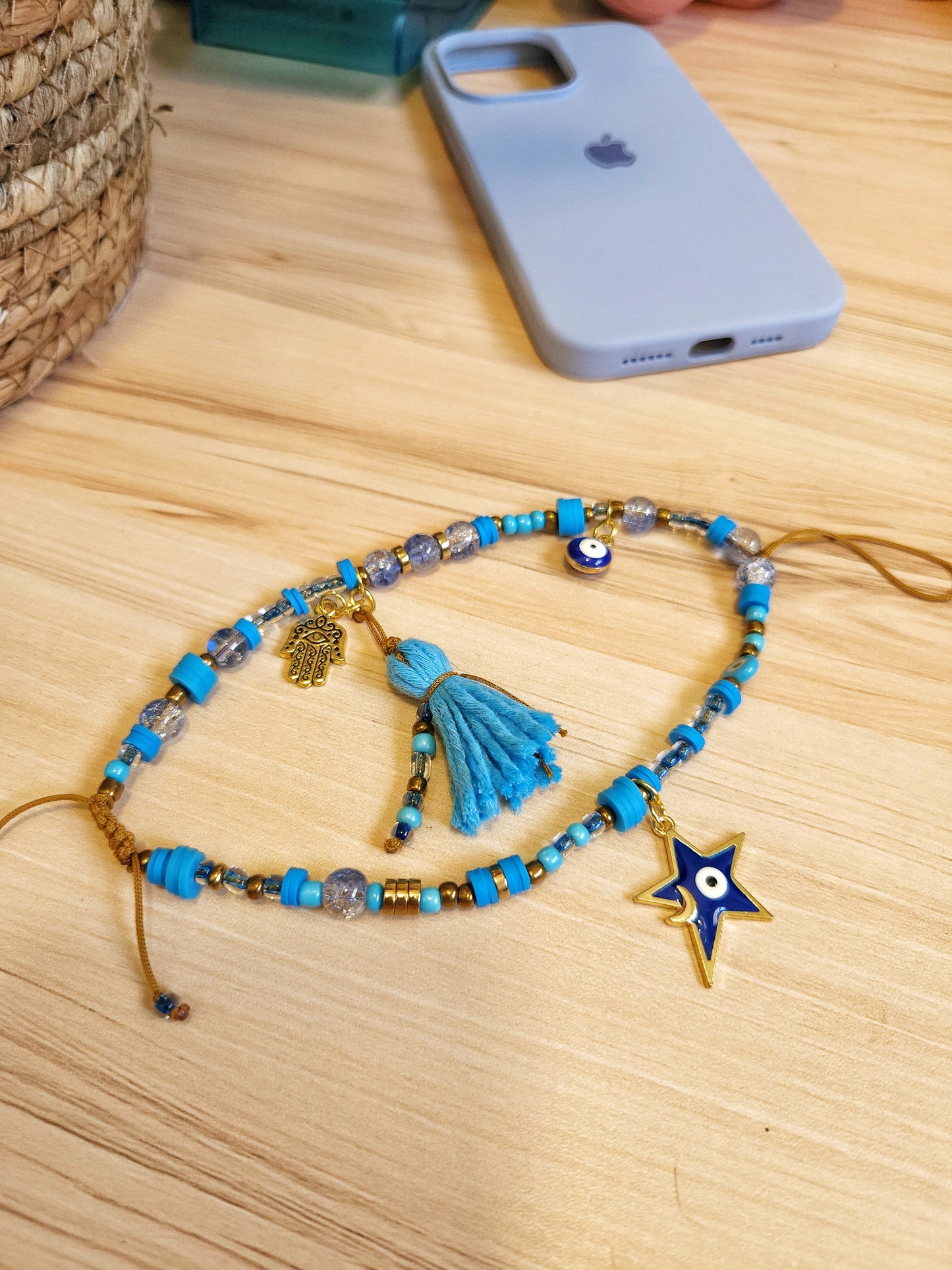 Oriental Azure Short Mobile Chain
