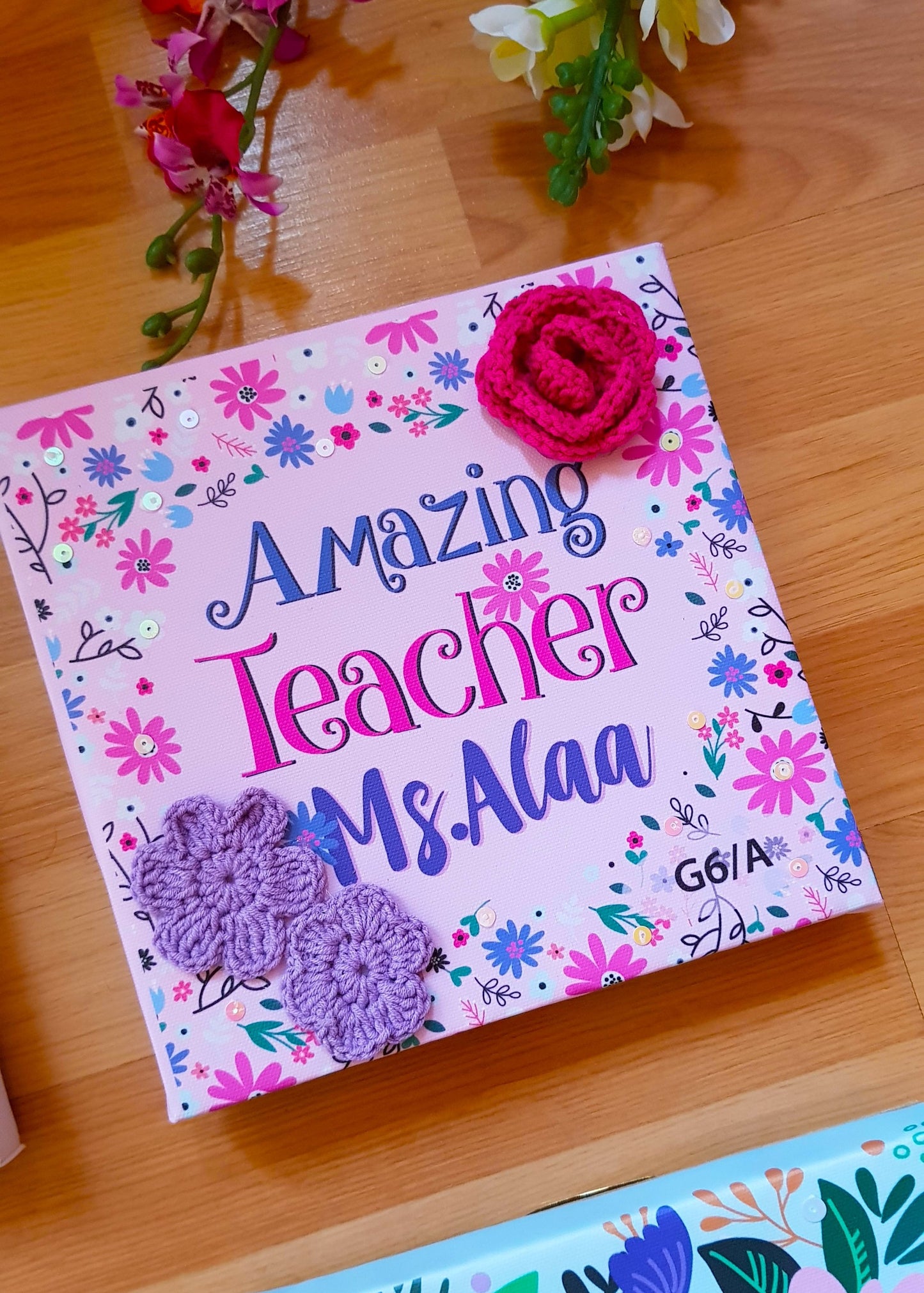 Amazing Teacher Rose Customizable