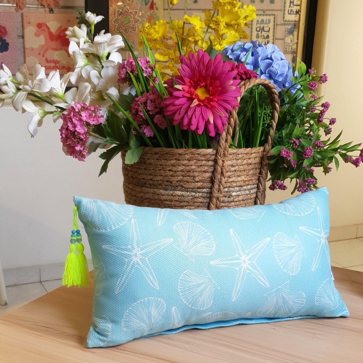 Aqua Cool Rectangle Cushion