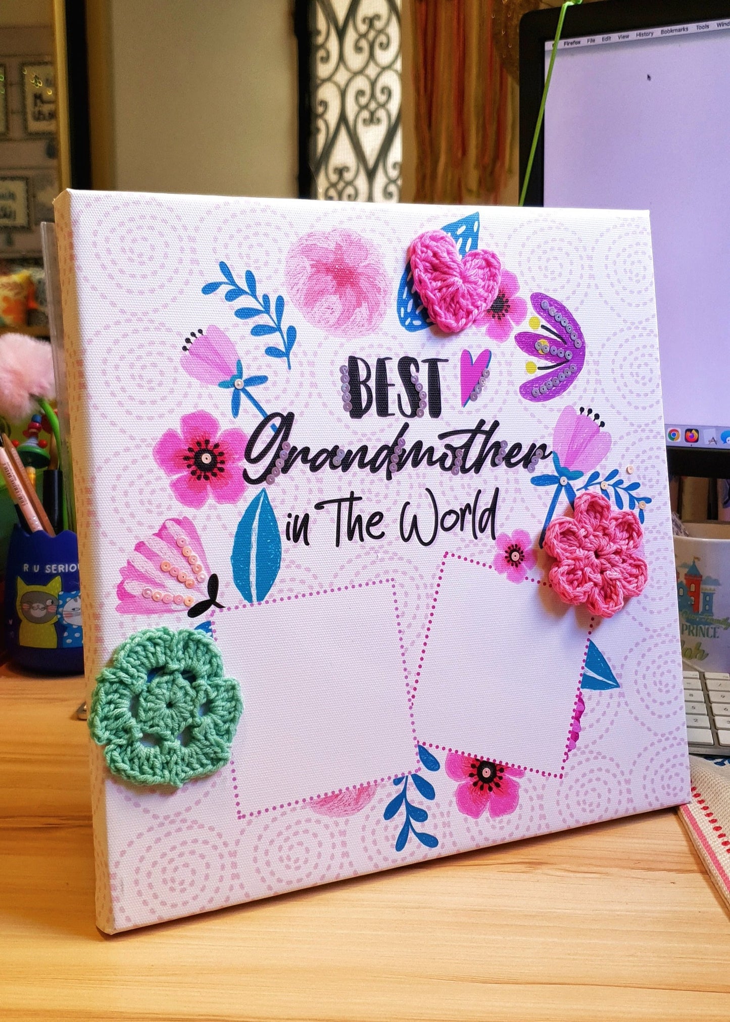 Best Grandma  Pink Floral  With Pictures