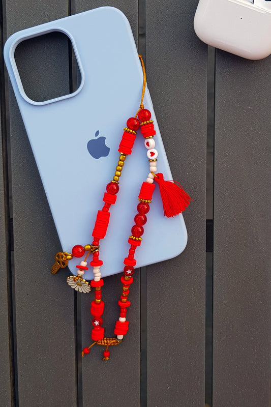 Blazing Red Short Mobile Chain