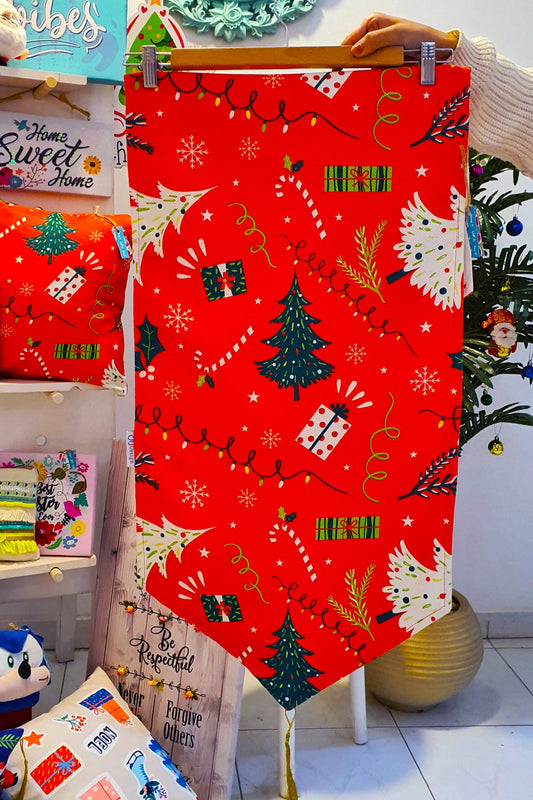 Christmas Tree Runner - Red