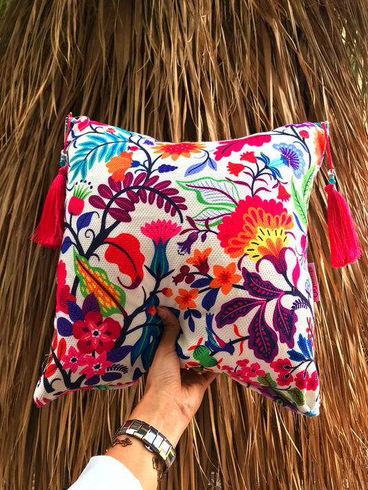 Floral Paradise Square Cushion