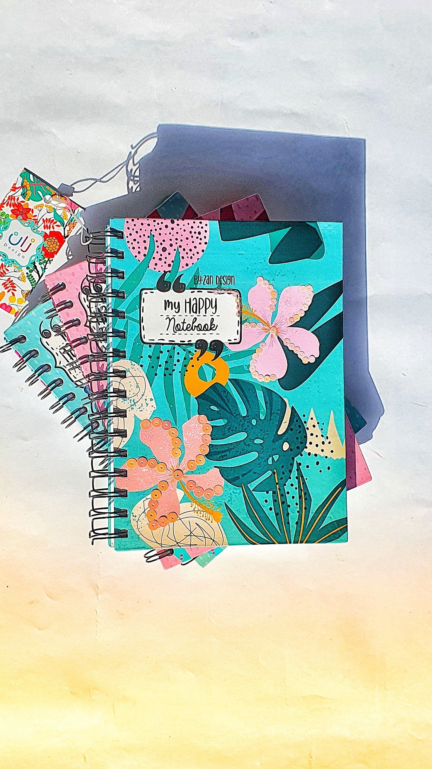 My Happy Notebook A5 - Green Florals