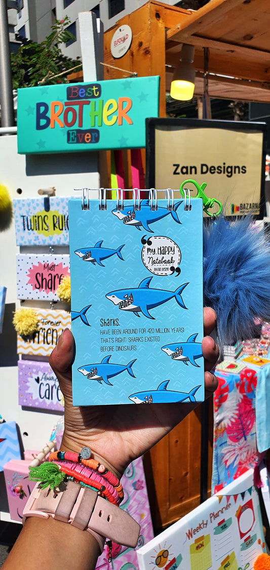 My Happy Notebook A6 - Sharks