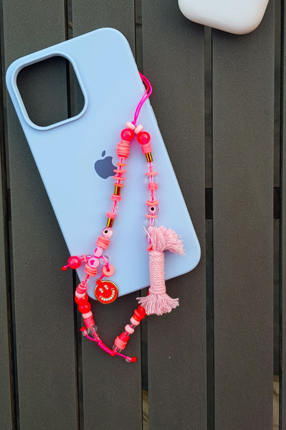 Pink Pop Short Mobile Chain