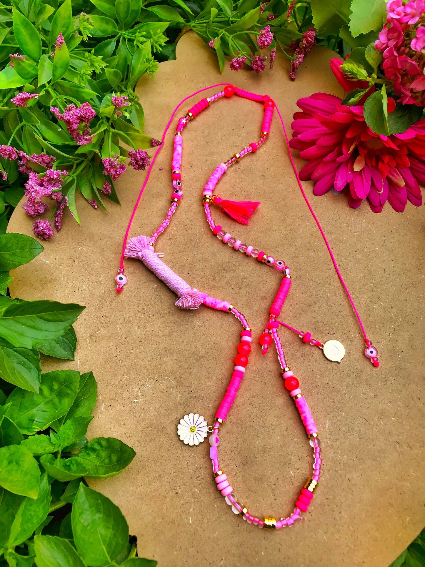 Pop of Pink Long Necklace