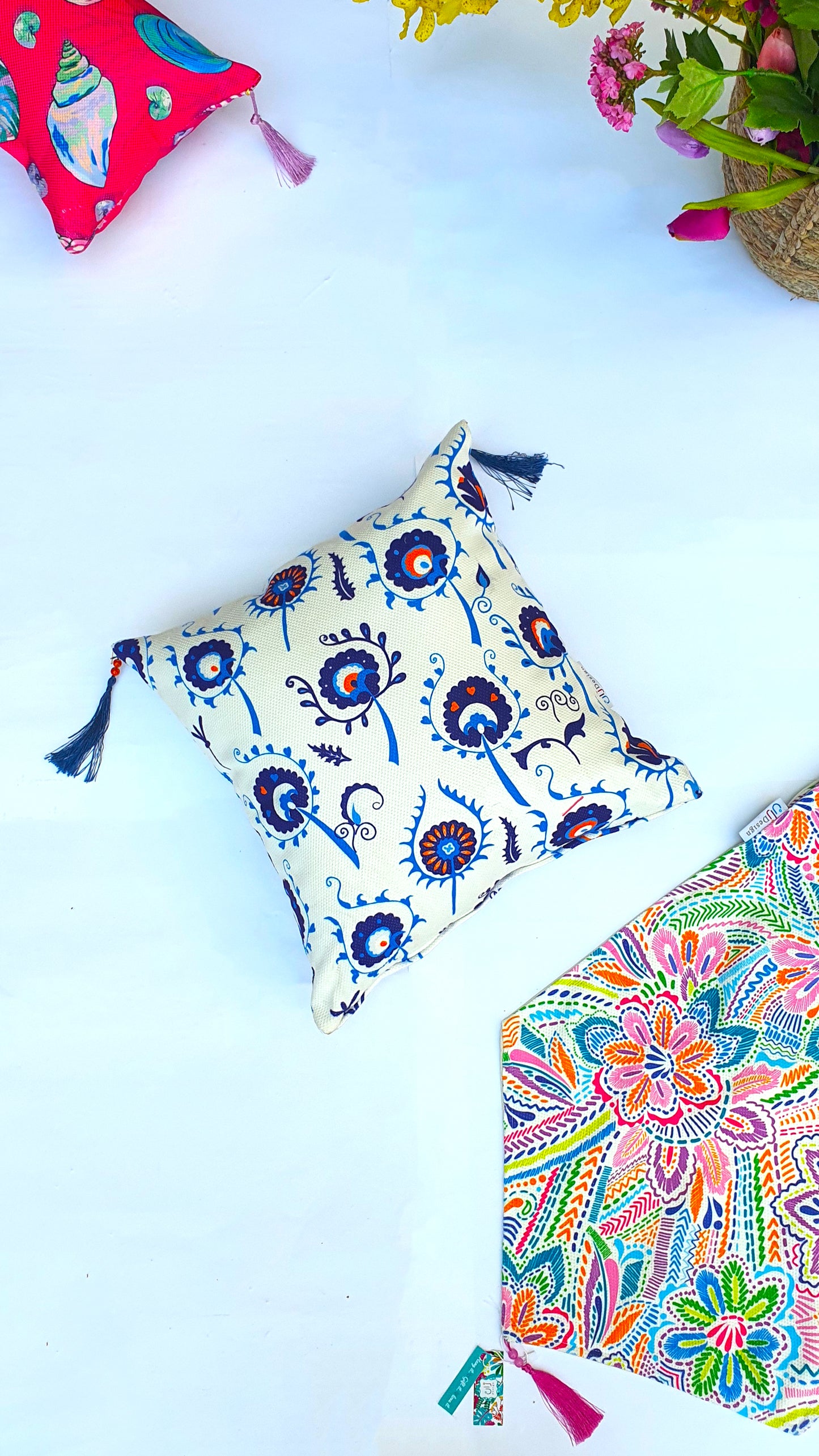 Royal Bloom Square Cushion