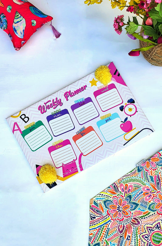 Weekly Planner - Pink Kitty