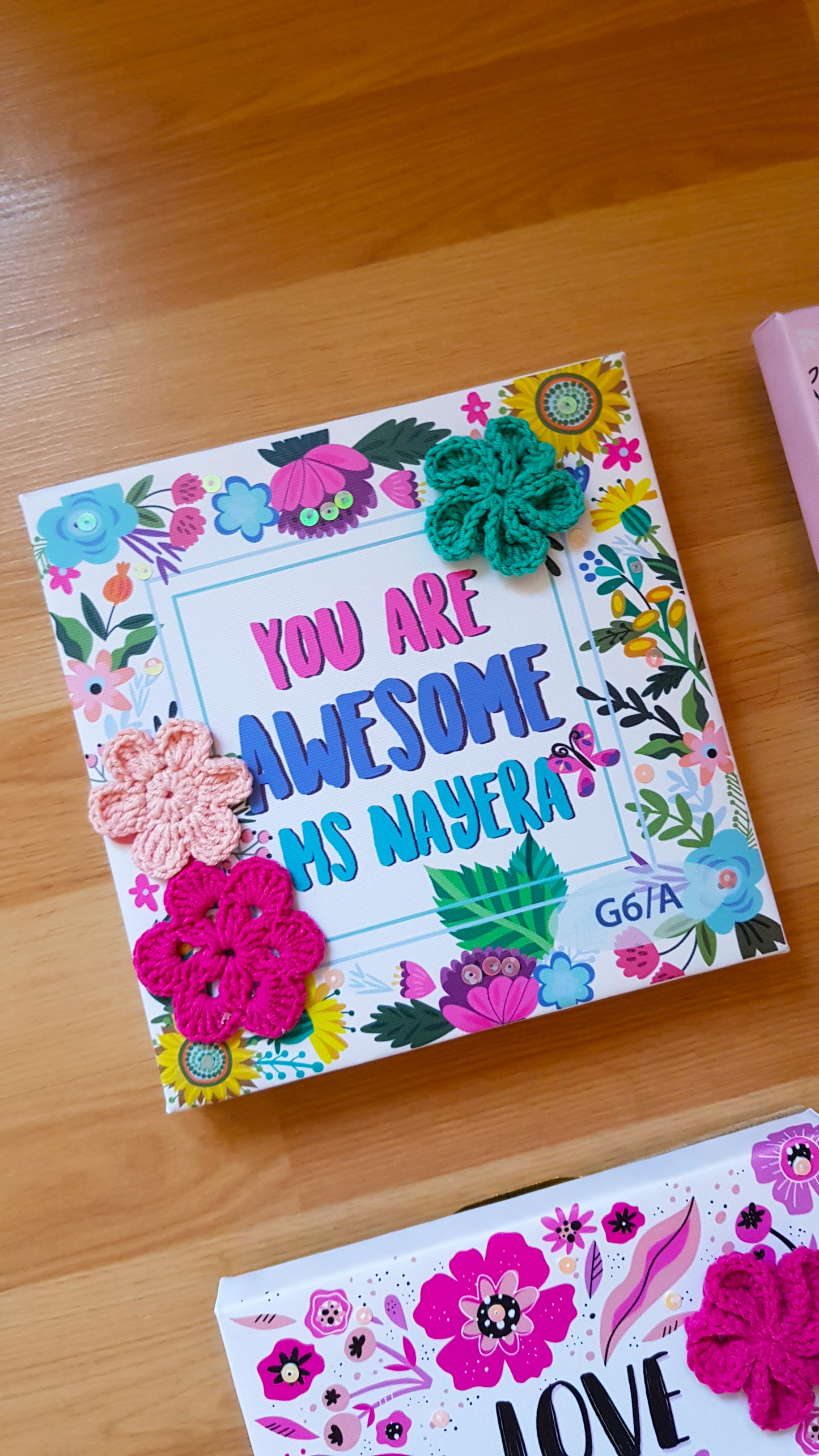 You are Awesome Floral Frame Customizable