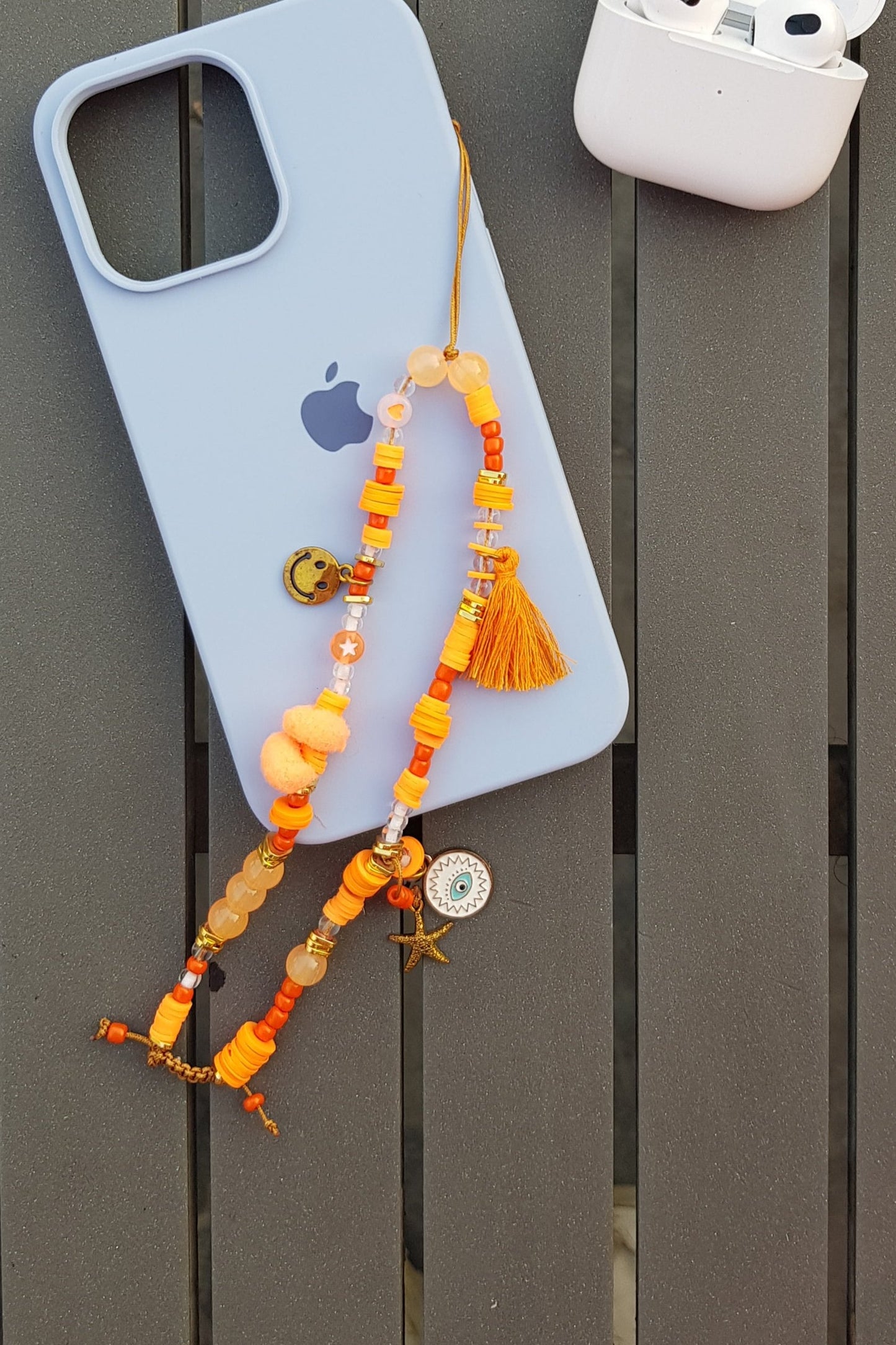 Zesty Orange Short Mobile Chain