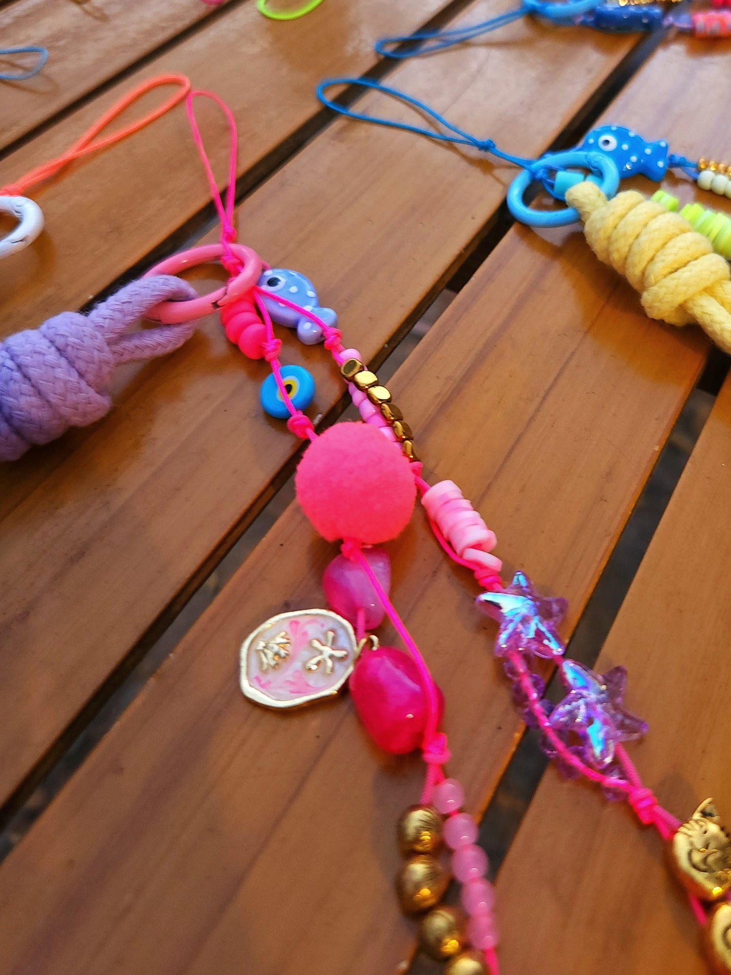 Pixie Pink Short Mobile Chain/Charm