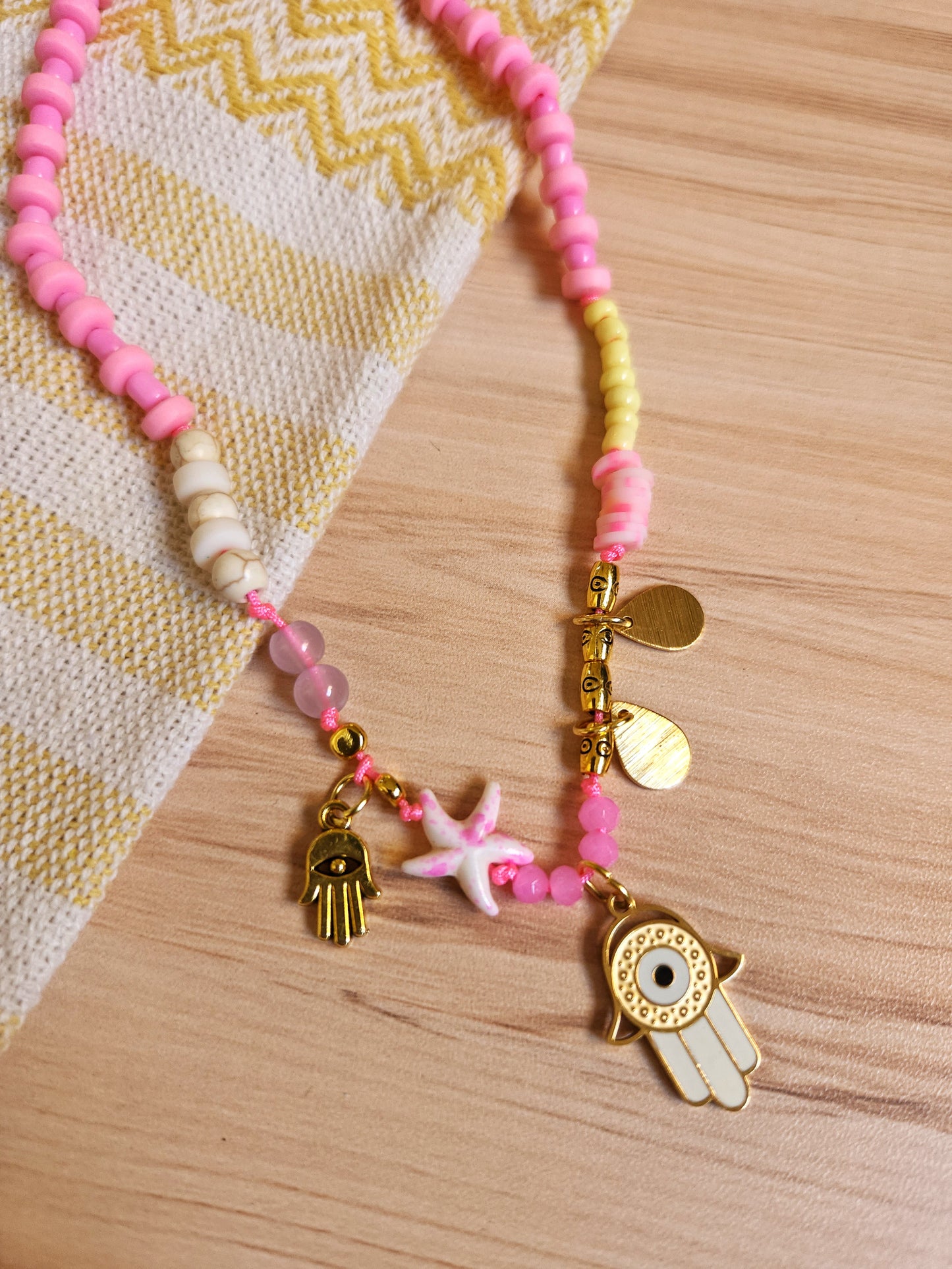 Kaff Light Pink Necklace