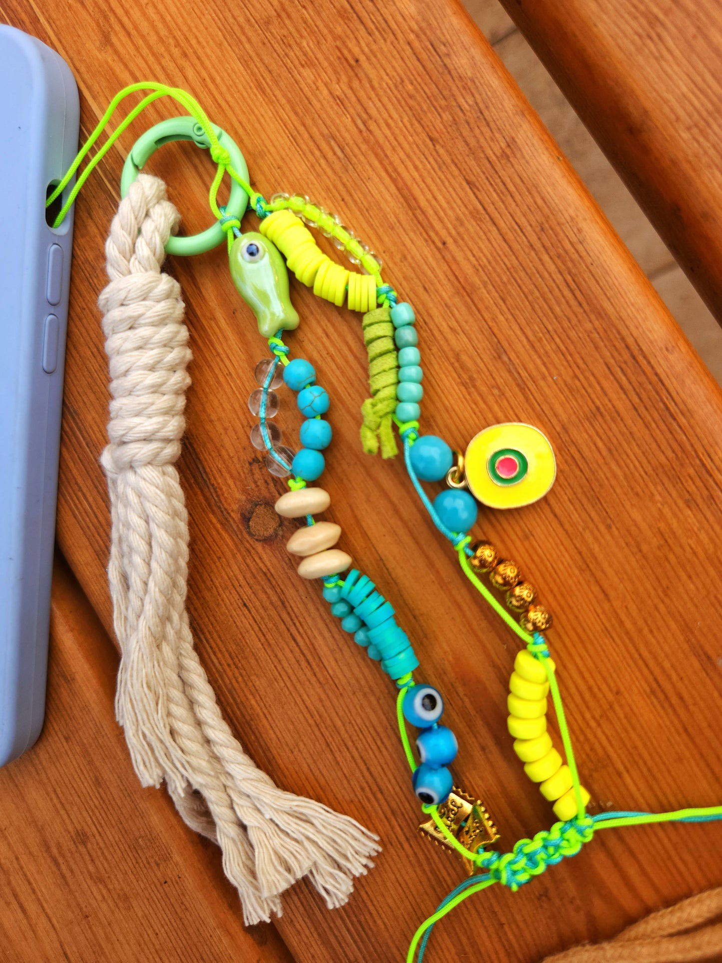 Greenie Swim Short Mobile Chain/Charm