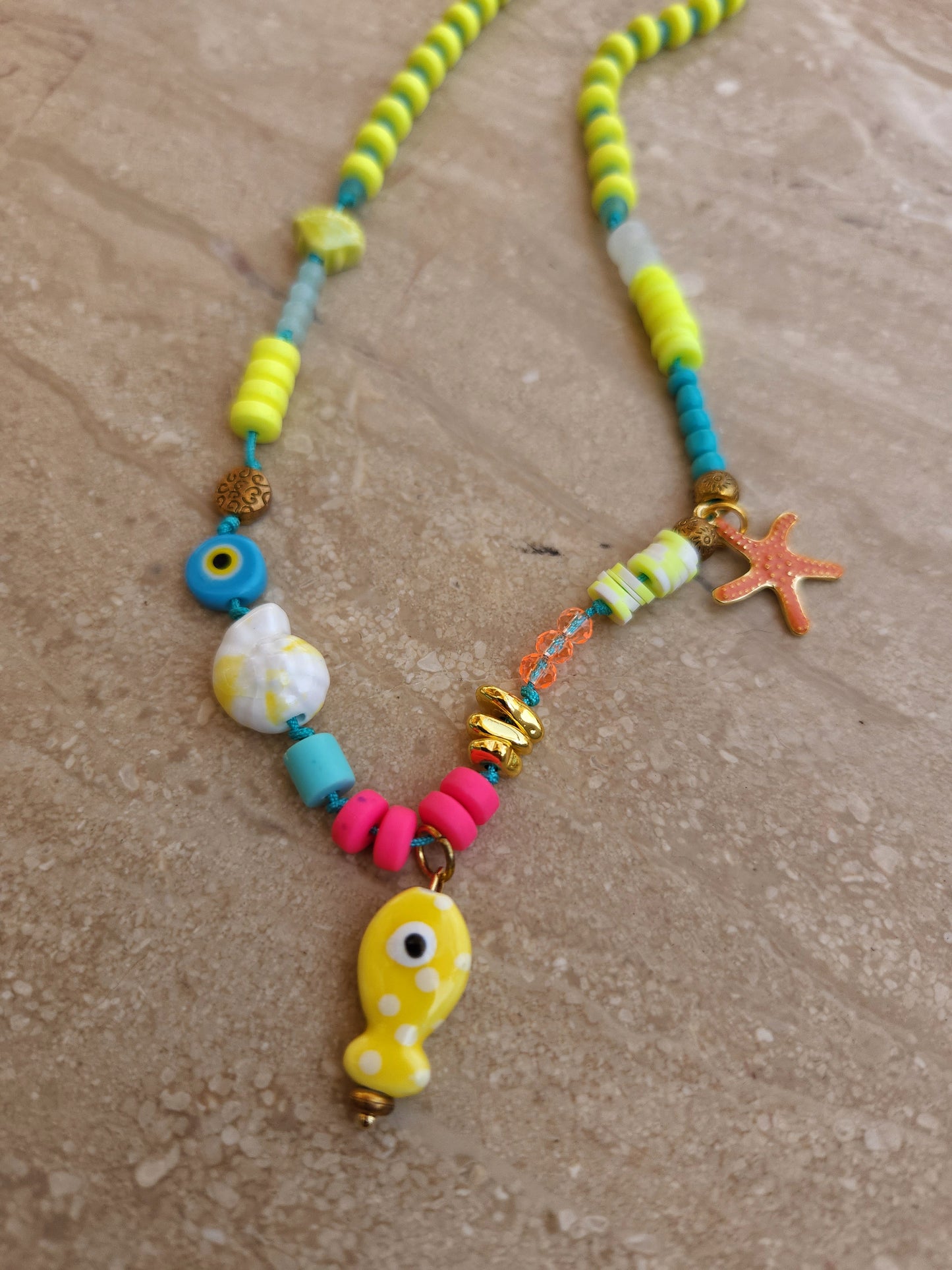 Yello Fish Necklace