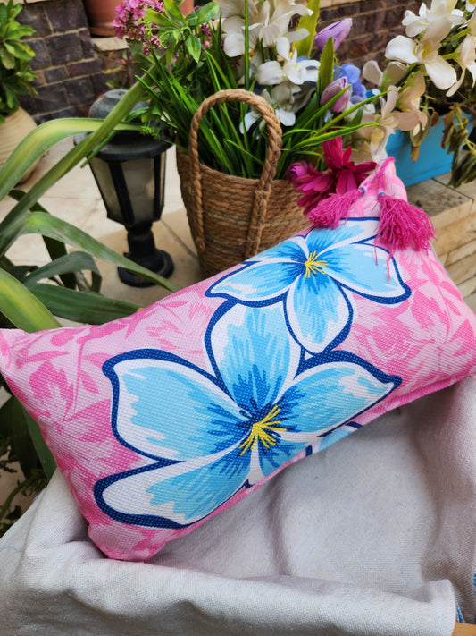 Summer Tropicana - Pink Rectangle Cushion