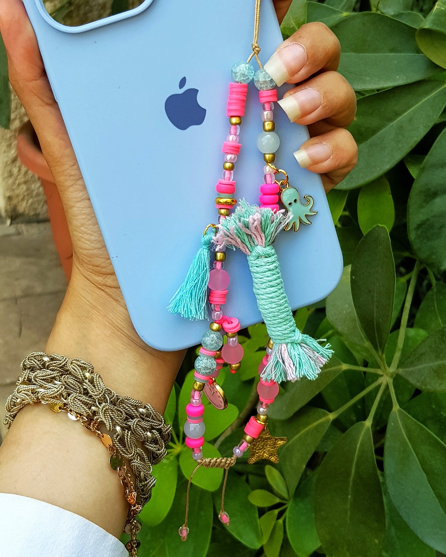 Octo Pop Short Mobile Chain