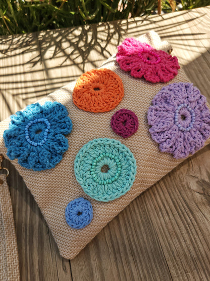 Hand clutch - Colorful Floral