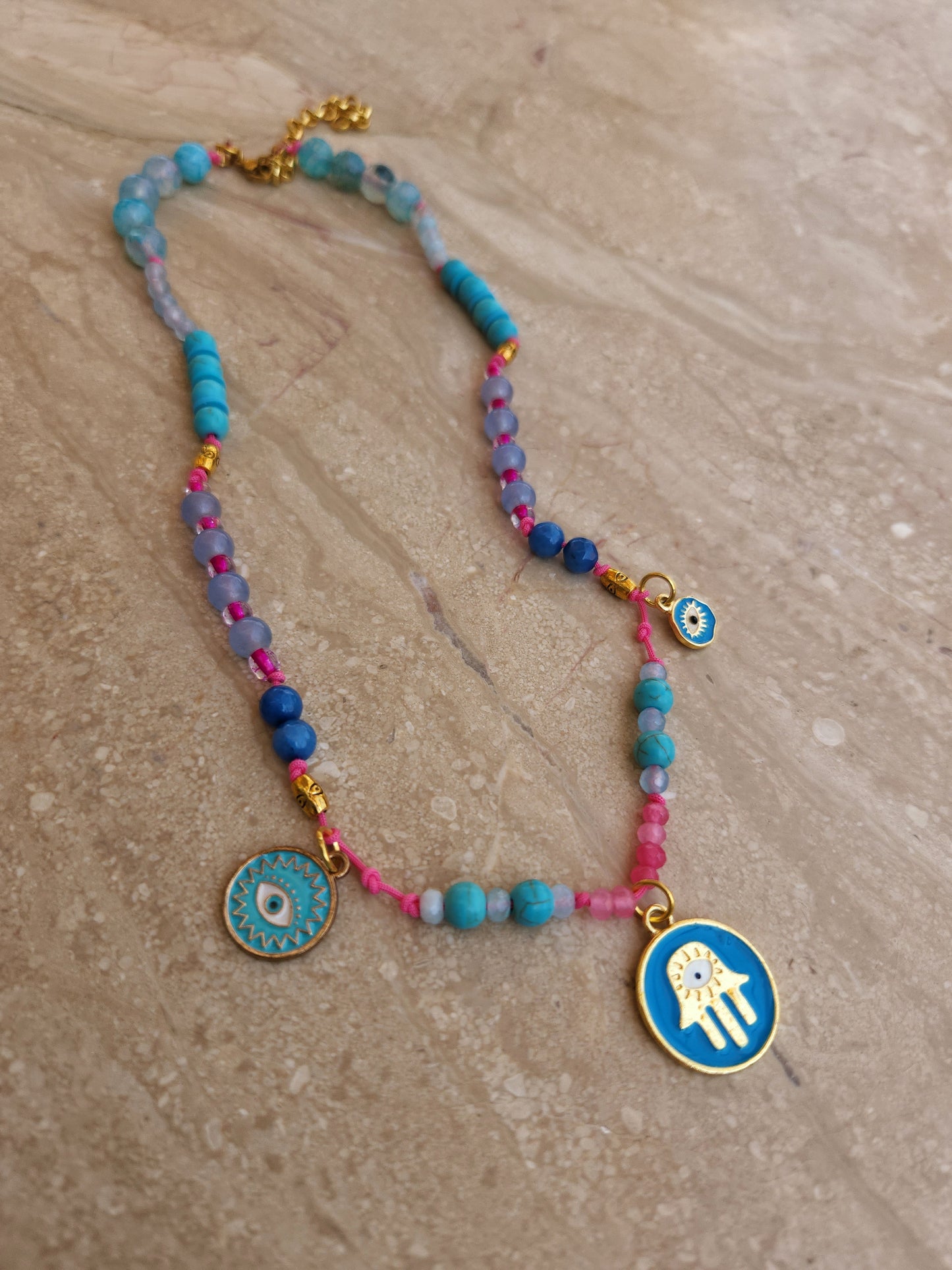 Blue kaff Necklace