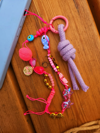 Pixie Pink Short Mobile Chain/Charm