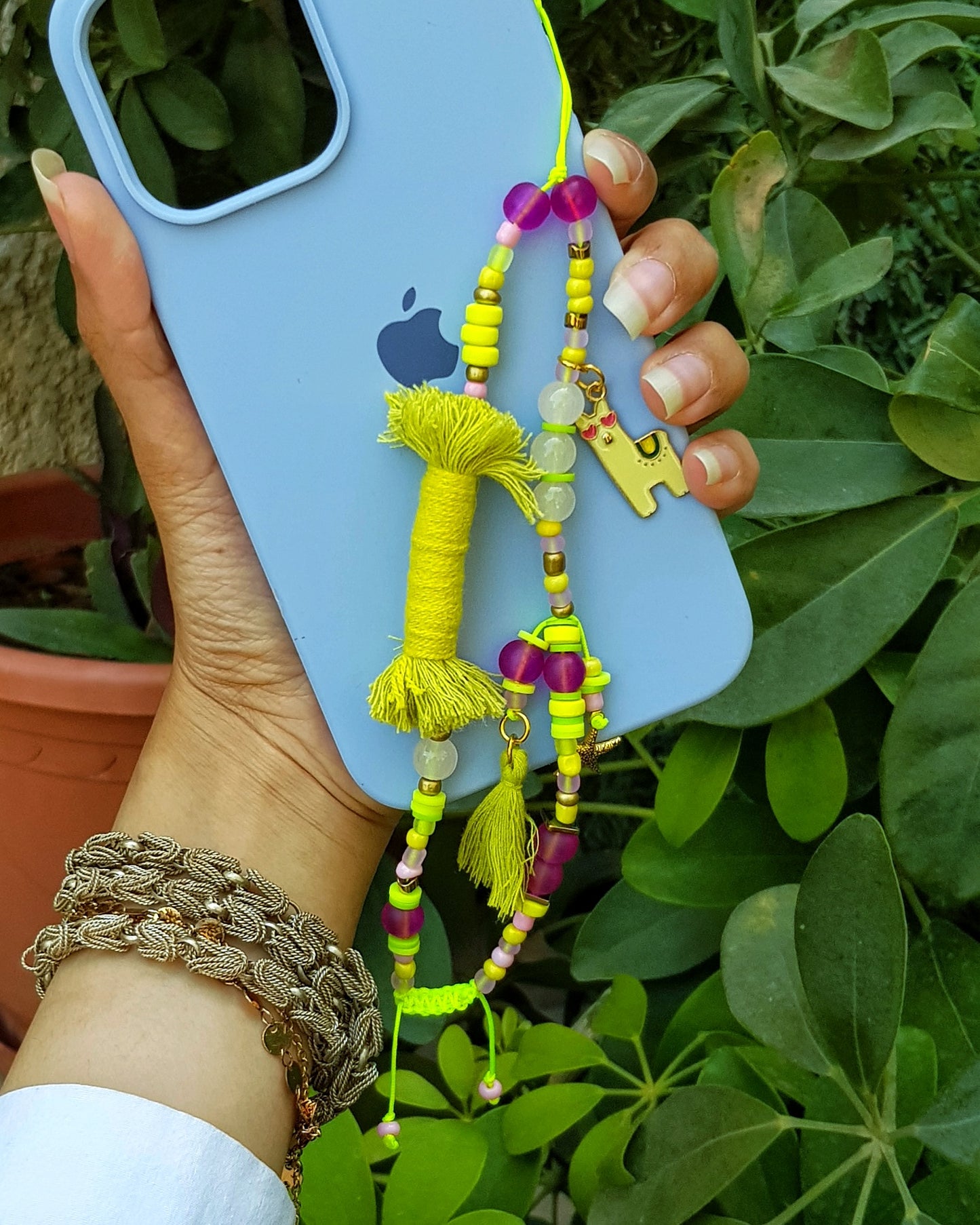 Lama Lime Short Mobile Chain