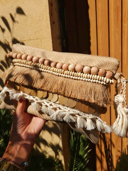 Hand clutch - Boho Beads