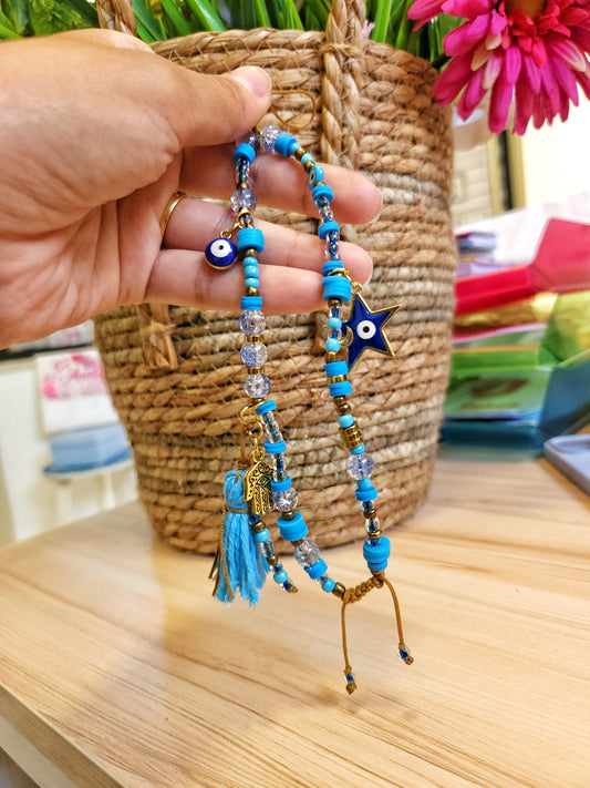 Oriental Azure Short Mobile Chain