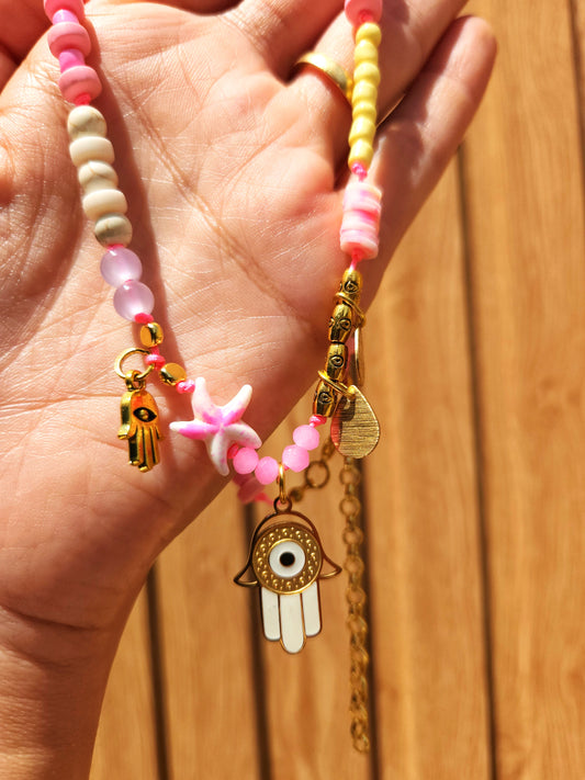 Kaff Light Pink Necklace