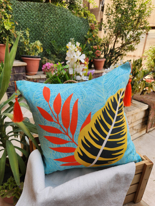 Summer Tropicana - Mint Square Cushion