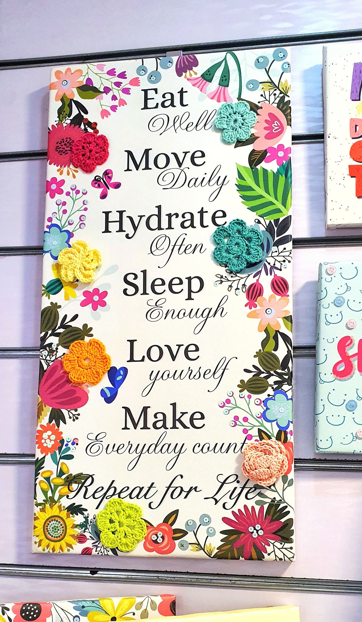 Wellness Quote Wallart